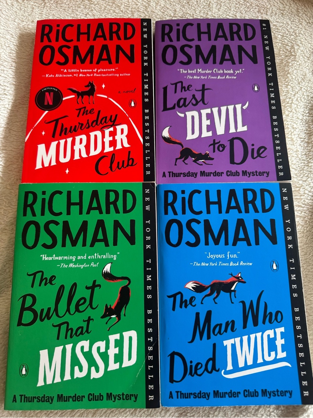 Richard Osmand Thursday Murder Club series of 5 book